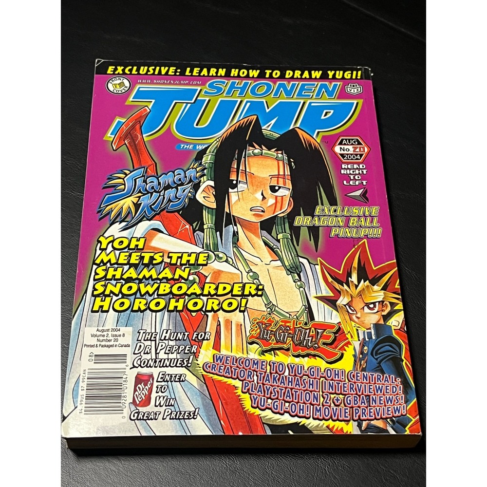 Shonen Jump August 2004 No 20 Vol 2 Issue 8 Shaman King Yu-Gi-Oh Dragon Ball